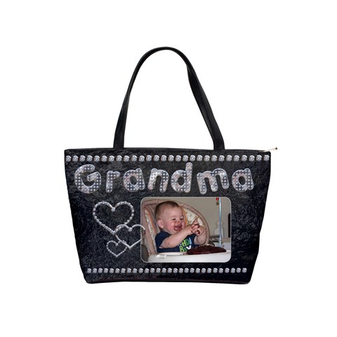 Grandma Diamond Shoulder Handbag By Lil Front