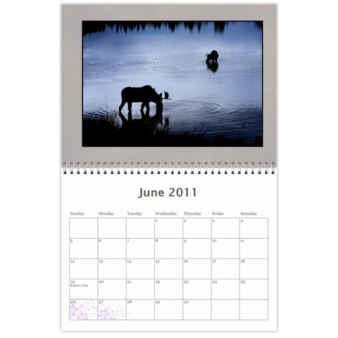 Moose Calendar By Gnose Jun 2011