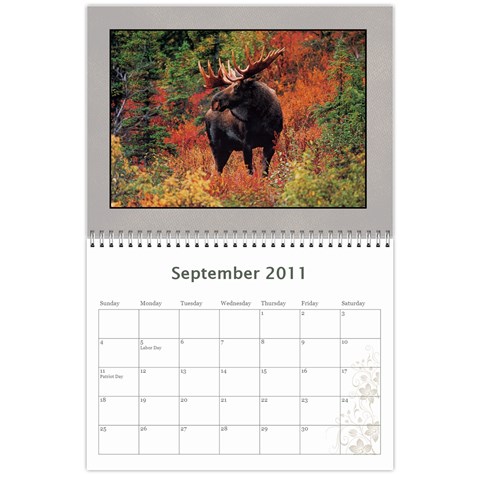 Moose Calendar By Gnose Sep 2011