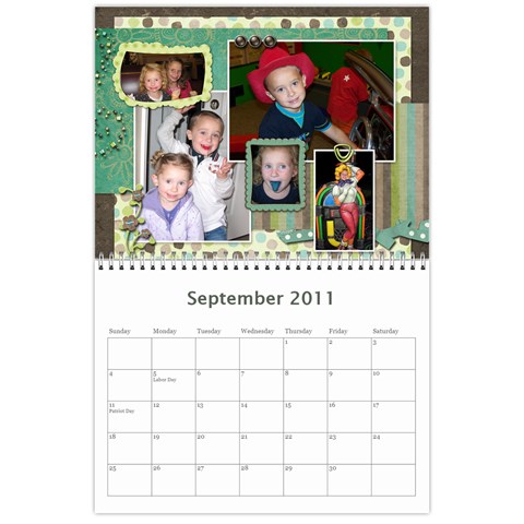 Calendar 2011 By Monica Sep 2011