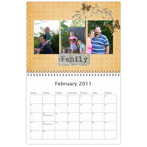 2011 Calender By Lindsay Mizer Feb 2011