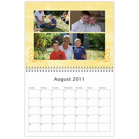 2011 Calender By Lindsay Mizer Aug 2011