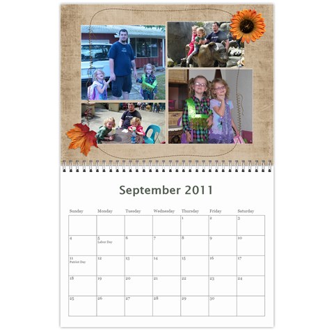 2011 Calender By Lindsay Mizer Sep 2011