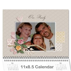 Calendar - Wall Calendar 11  x 8.5  (12-Months)