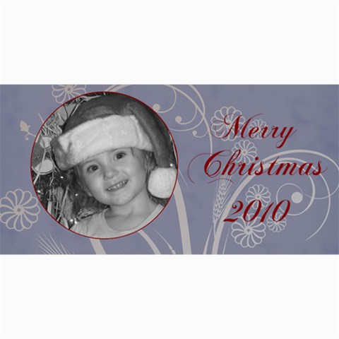 Merry Christmas Blue And Green By Amanda Bunn 8 x4  Photo Card - 3