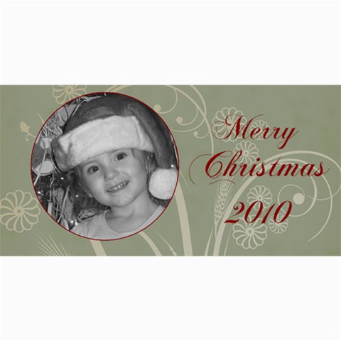 Merry Christmas Blue And Green By Amanda Bunn 8 x4  Photo Card - 7