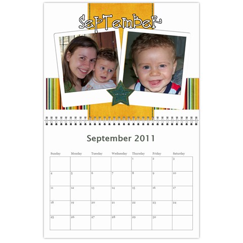 Calendario Gabriel By Thais Sep 2011