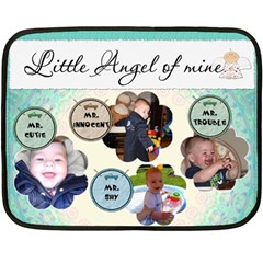 Little Angel of Mine Boy Mini Fleece Blanket - Fleece Blanket (Mini)
