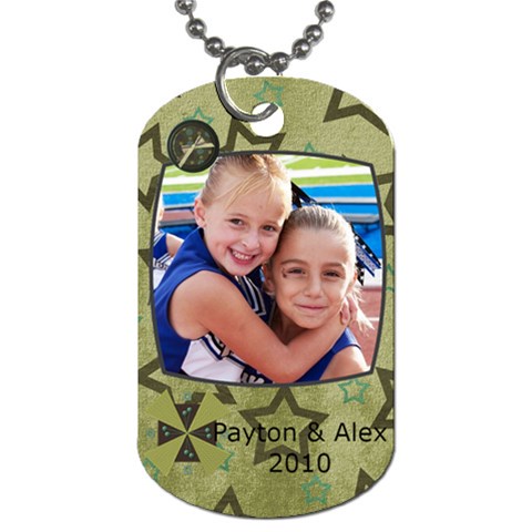 Dog Tag For Alex And Little P By Jacque Santana Front