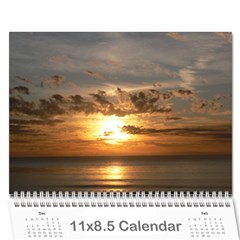 Sunset Calendar - Wall Calendar 11  x 8.5  (12-Months)
