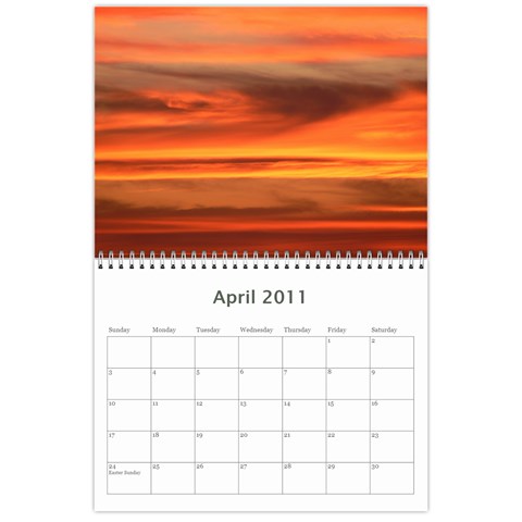 Sunset Calendar By Judy Apr 2011