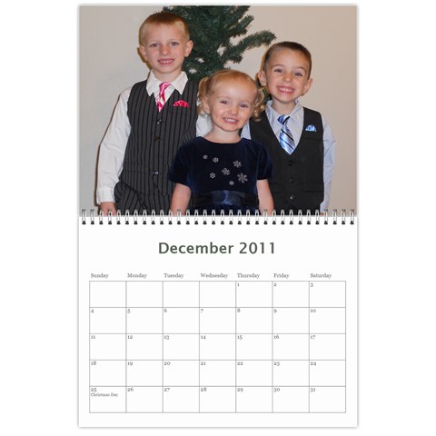 Calander By Janelle Dec 2011