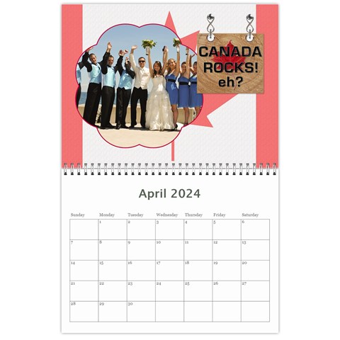 Canada 12 Month 2024 Calendar By Lil Apr 2024