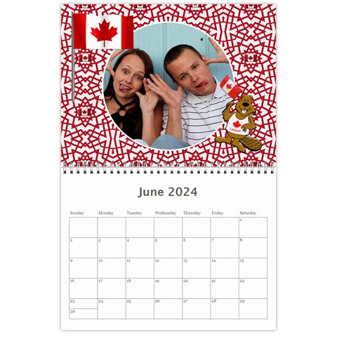 Canada 12 Month 2024 Calendar By Lil Jun 2024