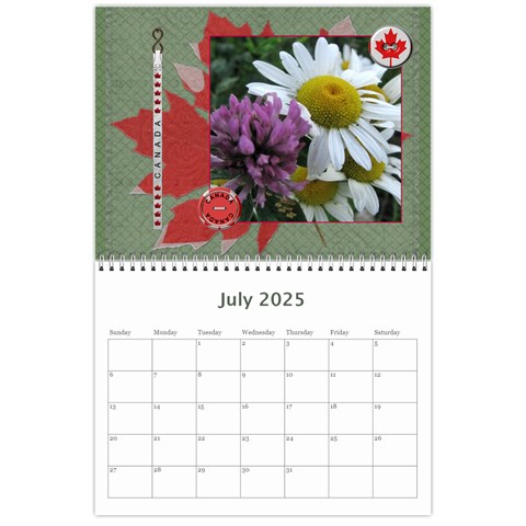 Canada 12 Month 2024 Calendar By Lil Jul 2024