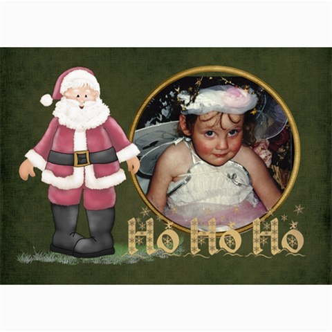 Ho Ho Ho 7x5 Lil By Lillyskite 7 x5  Photo Card - 2