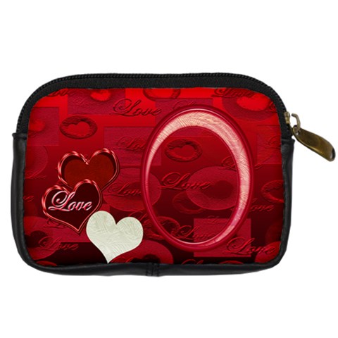 I Heart You Love 10 Leather Camera Case By Ellan Back