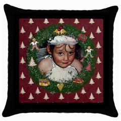 Christmas Cushion - Throw Pillow Case (Black)