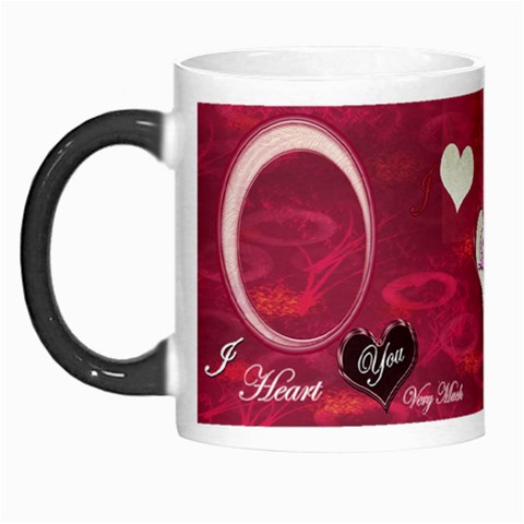 I Heart You Pink Custom Morph Luminous Mug By Ellan Left