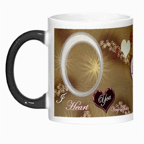 I Heart You Brown White For Him Custom Morph Mug By Ellan Left