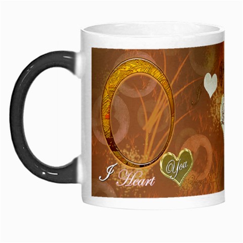 I Heart You Gold Custom Morph Mug By Ellan Left