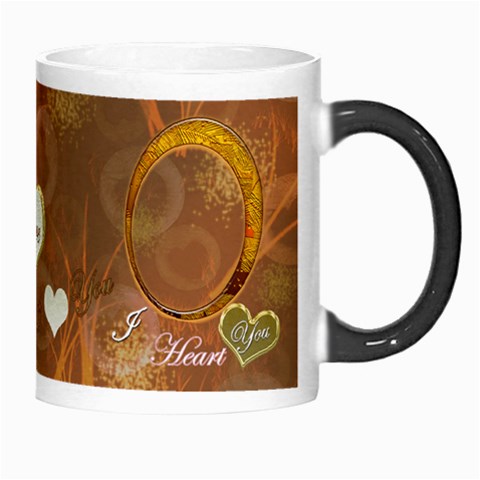 I Heart You Gold Custom Morph Mug By Ellan Right