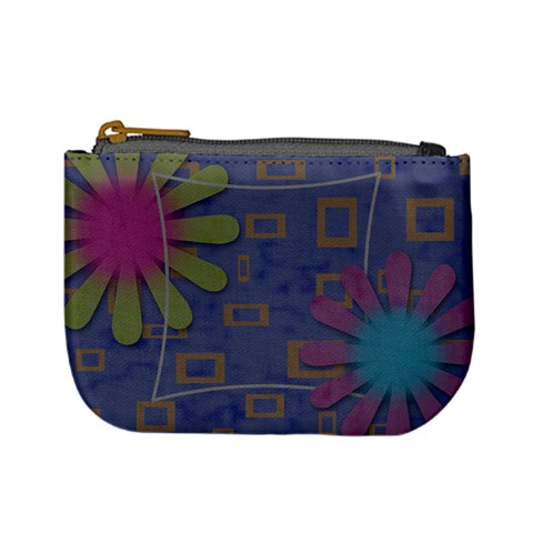 Flower Power Mini Coin Purse By Amanda Bunn Front