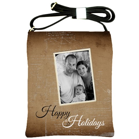 Christmas  Shoulder Sling Bag By Jorge Front