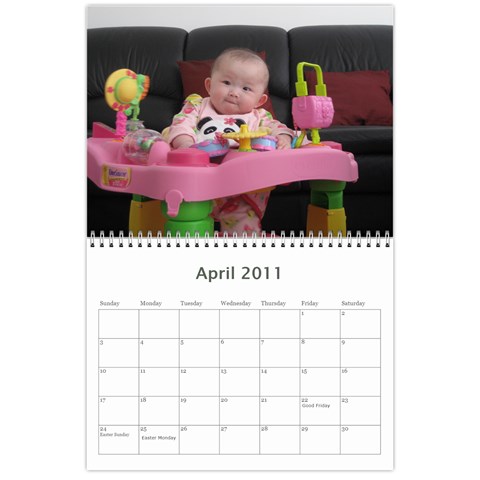 2011 Calendar Apr 2011