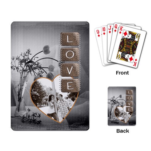 Love Playing Cards By Lil Back