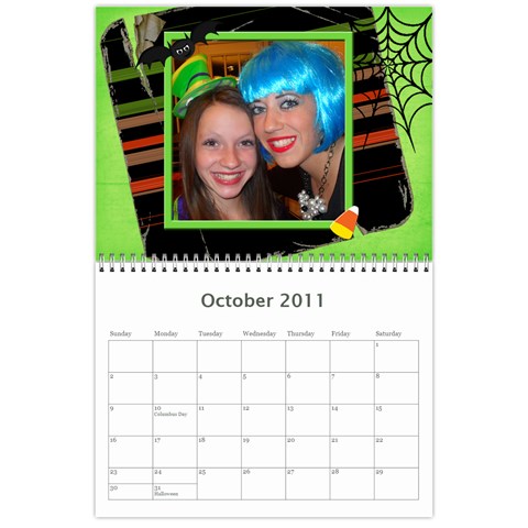 2011 Calendar By Cherie Child Oct 2011