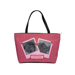 Classic Shoulder Bag Pink Dots Favorite - Classic Shoulder Handbag