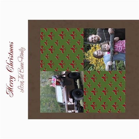 Flor De Lis Christmas Card By Amanda Bunn 7 x5  Photo Card - 1