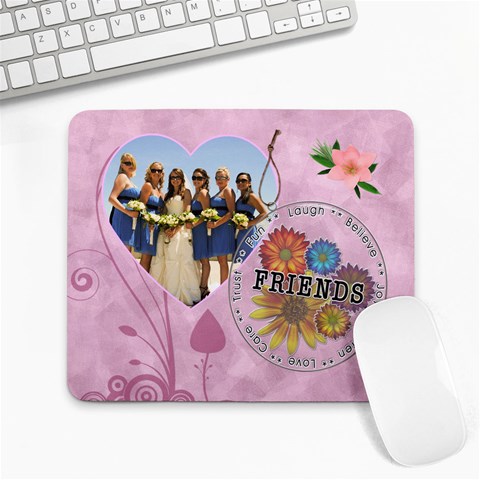 Friends Large Mousepad By Lil Front