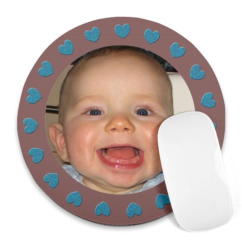 Baby Boy  Mousepad By Carmensita 8 x8  Round Mousepad - 1