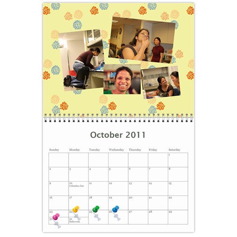 Lab Calender By Wei Oct 2011