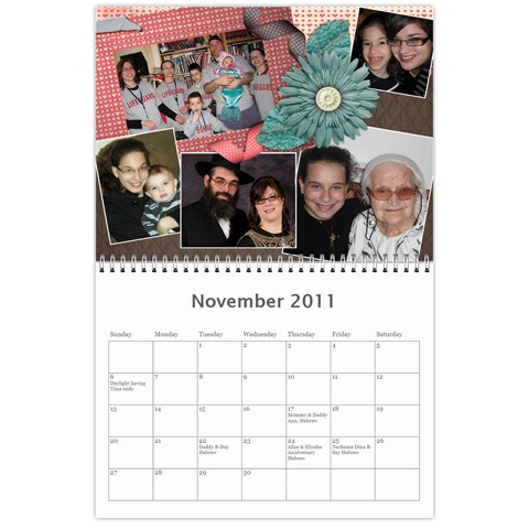 Family Calendar By Bryna Nov 2011