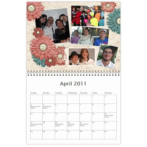 Family Calendar By Bryna Apr 2011