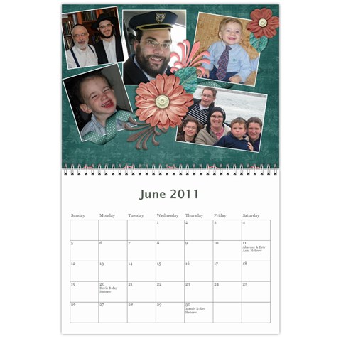 Family Calendar By Bryna Jun 2011