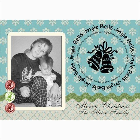 Merry Christmas Card 2 By Martha Meier 7 x5  Photo Card - 1