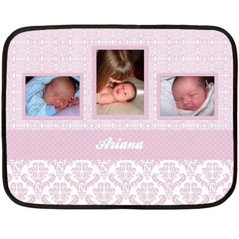 Simply Charming Pink Mini Fleece Blanket By Klh 35 x27  Blanket