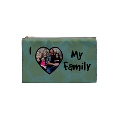 I HEART my family small Cosmetic bag (7 styles) - Cosmetic Bag (Small)