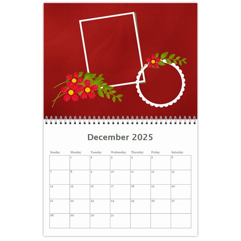 Photo Calendar (12 Dec 2025