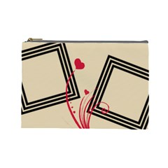 Red hearts - Cosmetic Bag (Large)   (7 styles)