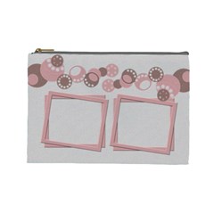 Pink and brown - Cosmetic Bag (Large)   (7 styles)