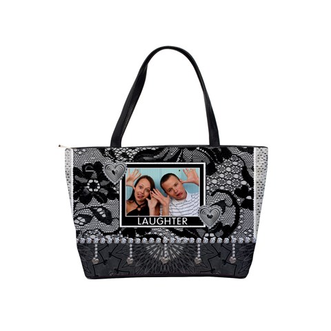 Friendship & Laughter Lace Shoulder Handbag By Lil Back