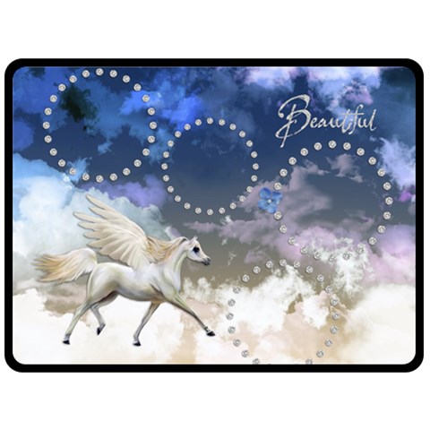 Winged Fantasy Blanket By One Of A Kind Design Studio 80 x60  Blanket Front