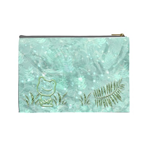 Frog Salad Large Cosmetic Case 2 By Joan T Back