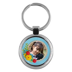  Key Chain (Round)  - Flowers1