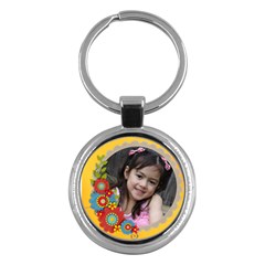  Key Chain (round)  - Flowers2